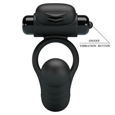 Насадка для анального сексу з вібрацією PRETTY LOVE-Hercules Penis Sheath III, BI-210218