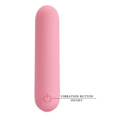 Перезаряжаемая вибропуля Pretty Love - Stefan Light pink, BI-300085-3