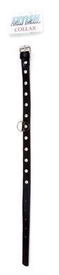 Ошейник из искуственной кожи с кристаллами Fetish Boss Series - Collar Silver Crystal, BS3300117