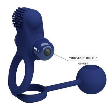 Эрекционное кольцо Pretty Love - Powerful ring, 10 vibration functions, BI-210211-3