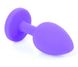 Силиконовая анальная пробка Boss Series - Jewellery Purple Silicon PLUG Medium Red M, BS6400086