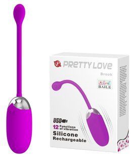 Перезаряжаемое виброяйцо PRETTY LOVE &laquo;BROOK&raquo;, BI-014525
