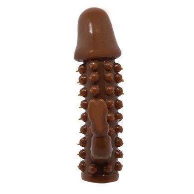 Насадка-презерватив BI-016004-0902S ( коричнева )