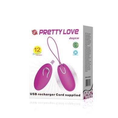 Віброяйце що перезаряджається, з пультом дк PRETTY LOVE- Joyce, BI-014362W-10