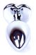 Анальная пробка Boss Series - Jewellery Silver Heart PLUG Red S, BS6400046