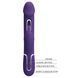 Вібратор із стимулятором клітора PRETTY LOVE - Kampas Rabbit 3 in 1 Dark Purple, BW-500025-2