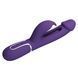 Вібратор із стимулятором клітора PRETTY LOVE - Kampas Rabbit 3 in 1 Dark Purple, BW-500025-2