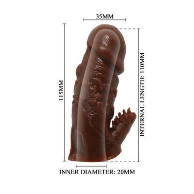 Насадка - презерватив BI-016001-0102S ( телесный )