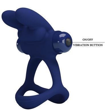 Эрекционное кольцо Pretty Love - Powerful ring, 10 vibration functions, BI-210320