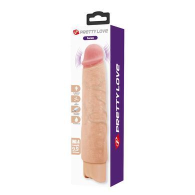 Перезаряжаемый вибратор реалистик Pretty Love - Soren Realistic Vibrating Dildo, BW-500083