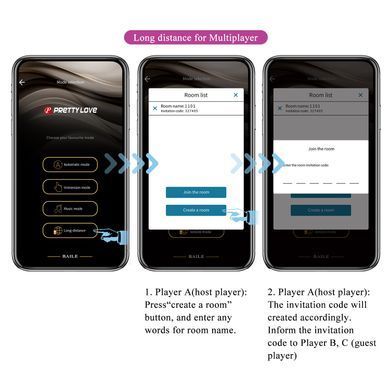 Стимулятор клитора PRETTY LOVE - MANE Mobile APP remote control, BW-022100HP