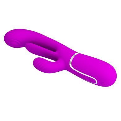 Вібратор із стимулятором клітора PRETTY LOVE - Shonia Purple 3 in 1, BW-500041