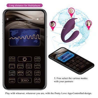 Вибромассажер серии Pretty Love - FRANZ Mobile APP remote control, BW-022101HP