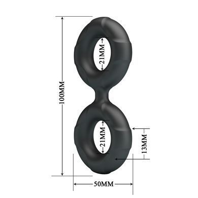 Ерекційне кільце Crazy Bull №19 - Radwan super soft silicone, BI-210364
