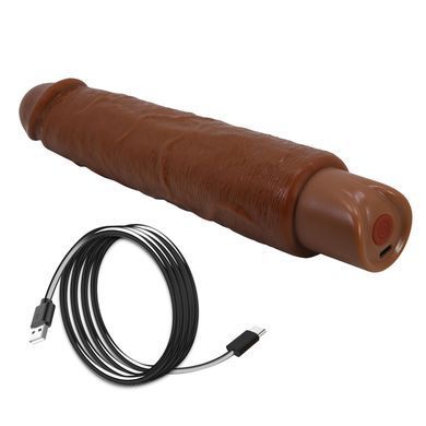 Перезаряжаемый вибратор реалистик Pretty Love - Soren Realistic Vibrating Dildo Brown, BW-500083-1