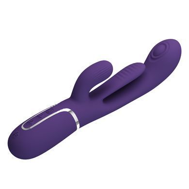 Вібратор із стимулятором клітора PRETTY LOVE - Shonia Dark Purple 3 in 1, BW-500041-2