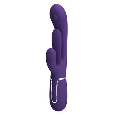 Вібратор із стимулятором клітора PRETTY LOVE - Shonia Dark Purple 3 in 1, BW-500041-2