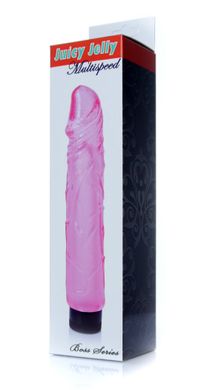 Вибратор Boss Series - Juicy Jelly Multispeed Pink, ( длина 22 см, диаметр 4 см ) BS6700073