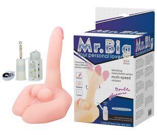 Универсальный мастурбатор вибратор с функцией ротации и вагина Mr. BIG Rotation & Vibration, BW-008016