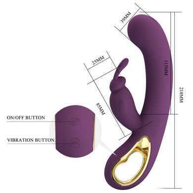 Смарт вибратор серии Pretty Love - Liam purple, BI-014420HP