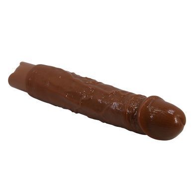 Перезаряжаемый вибратор реалистик Pretty Love - Rufus Realistic Vibrating Dildo Brown, BW-500082-1