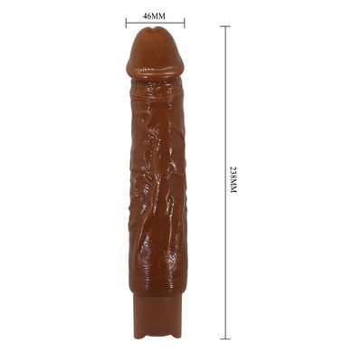 Перезаряжаемый вибратор реалистик Pretty Love - Rufus Realistic Vibrating Dildo Brown, BW-500082-1